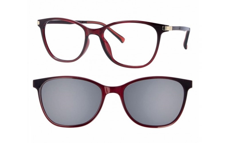 F0059 Shiny Burgundy + magnetkinnitusega klipid