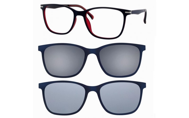 F007353142000 Dark Blue/Red + magnetkinnitusega klipid 2 tk