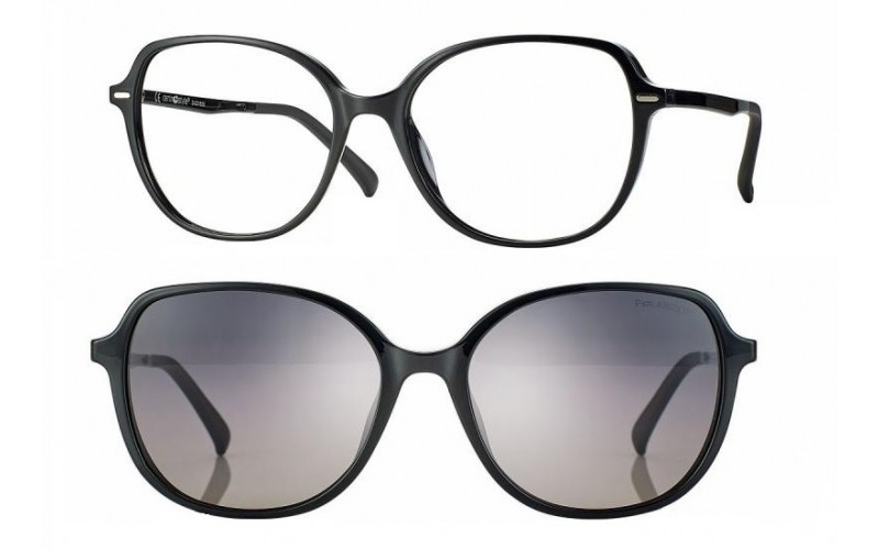 F0614 Shiny Black + magnetkinnitusega klipid