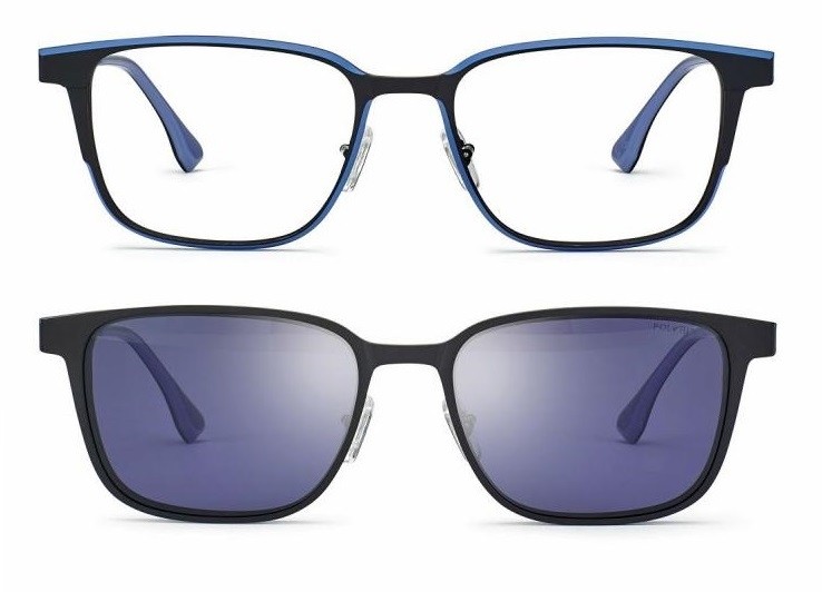 F059853099000 Aluminium Airport Matt Black/Blue (Size L) + magnetkinnitusega klipid