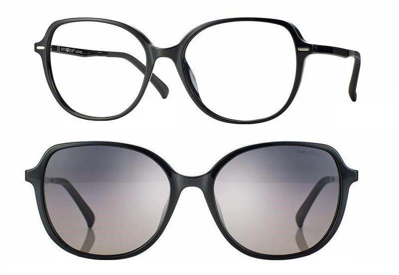 F0614 Shiny Black + magnetkinnitusega klipid
