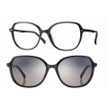 F0614 Shiny Black + magnetkinnitusega klipid