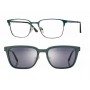 F0610 Matt Green/Gun Metal + magnetkinnitusega klipid