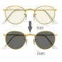 Ray-Ban 3447 9196BL Round Evolve Photochromic with Blue Light Filter (Size M)