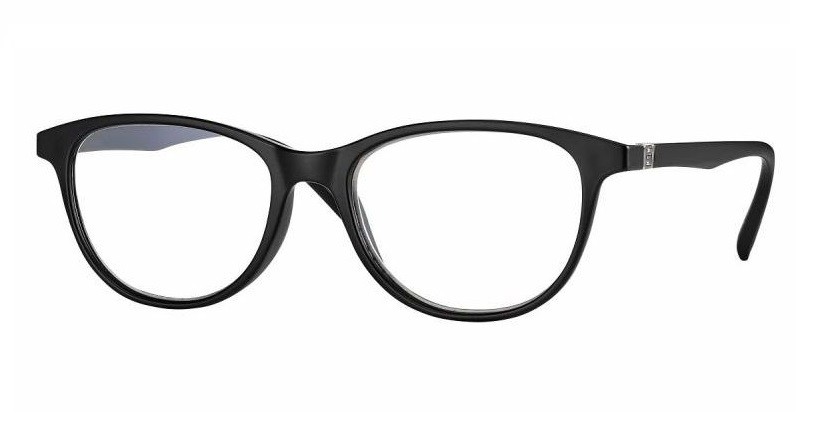 Lugemisprillid sinise valguse filtriga Cat-Eye R0293 Matt Black Blue Light Filter 
