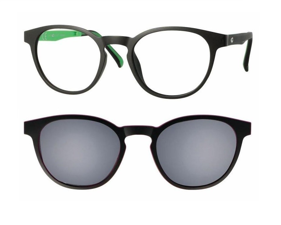 F0280 Junior Black/Green + magnetkinnitusega klipid