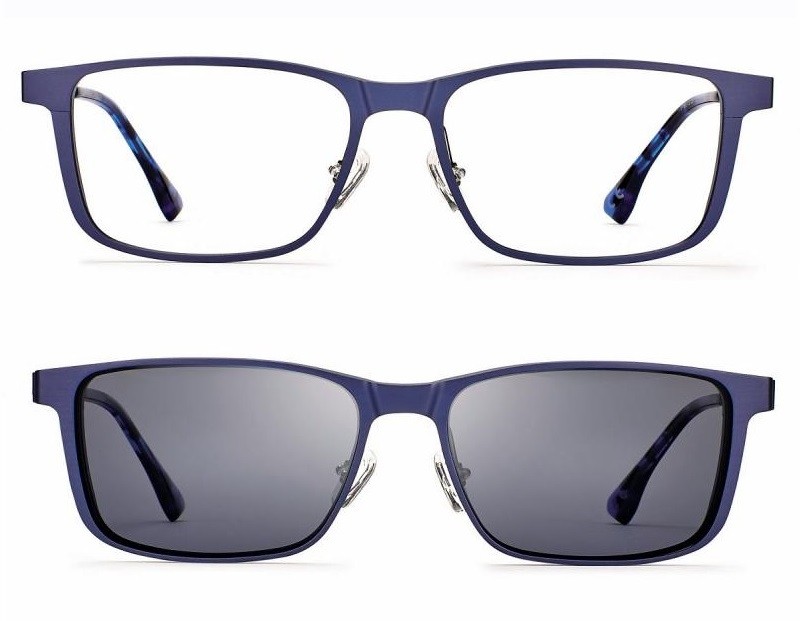 F051955132000 Aluminium Airport Matt Black/Blue (Size L) + magnetkinnitusega klipid