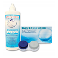 Value Pack of Bausch + Lomb ULTRA 3+3 lenses, Unica Plus 360ml + lens case